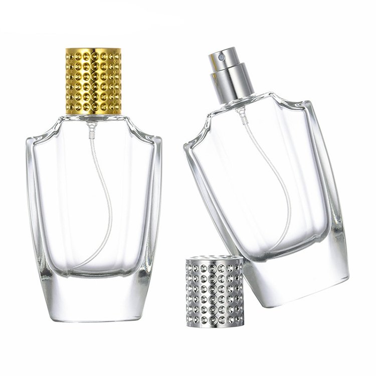 Custom cosmetic content luxury packaging for perfume bottles 50ml glass luxury with glass bottle perfume spray