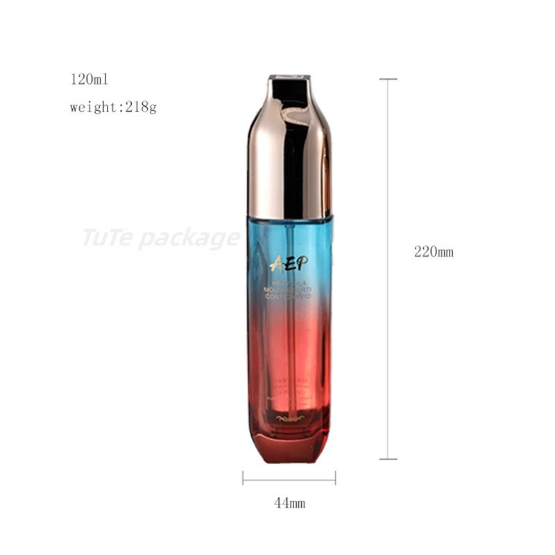 glass bottle for cosmetics liquid packaging premium cosmetic bottle set packaging skin care bottle face cream jars