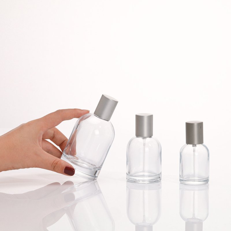 In Stock 30ml 50ml 100ml Empty Perfume Glass Bottles Wholesale Customised Round Spray Perfume Bottle