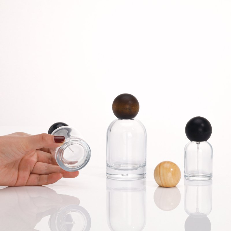 In Stock 30ml 50ml 100ml Empty Perfume Glass Bottles Wholesale Customised Round Spray Perfume Bottle