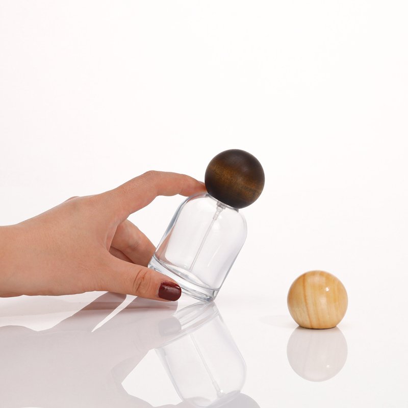 In Stock 30ml 50ml 100ml Empty Perfume Glass Bottles Wholesale Customised Round Spray Perfume Bottle