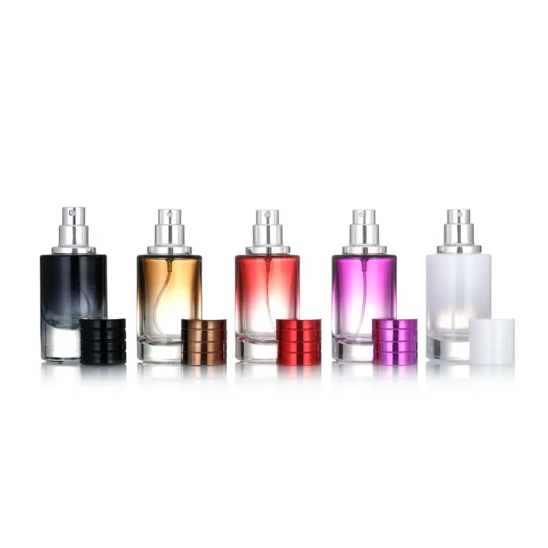 Factory 30ml 50ml 100ml Clear Short Parfum Spray Bottles Packaging