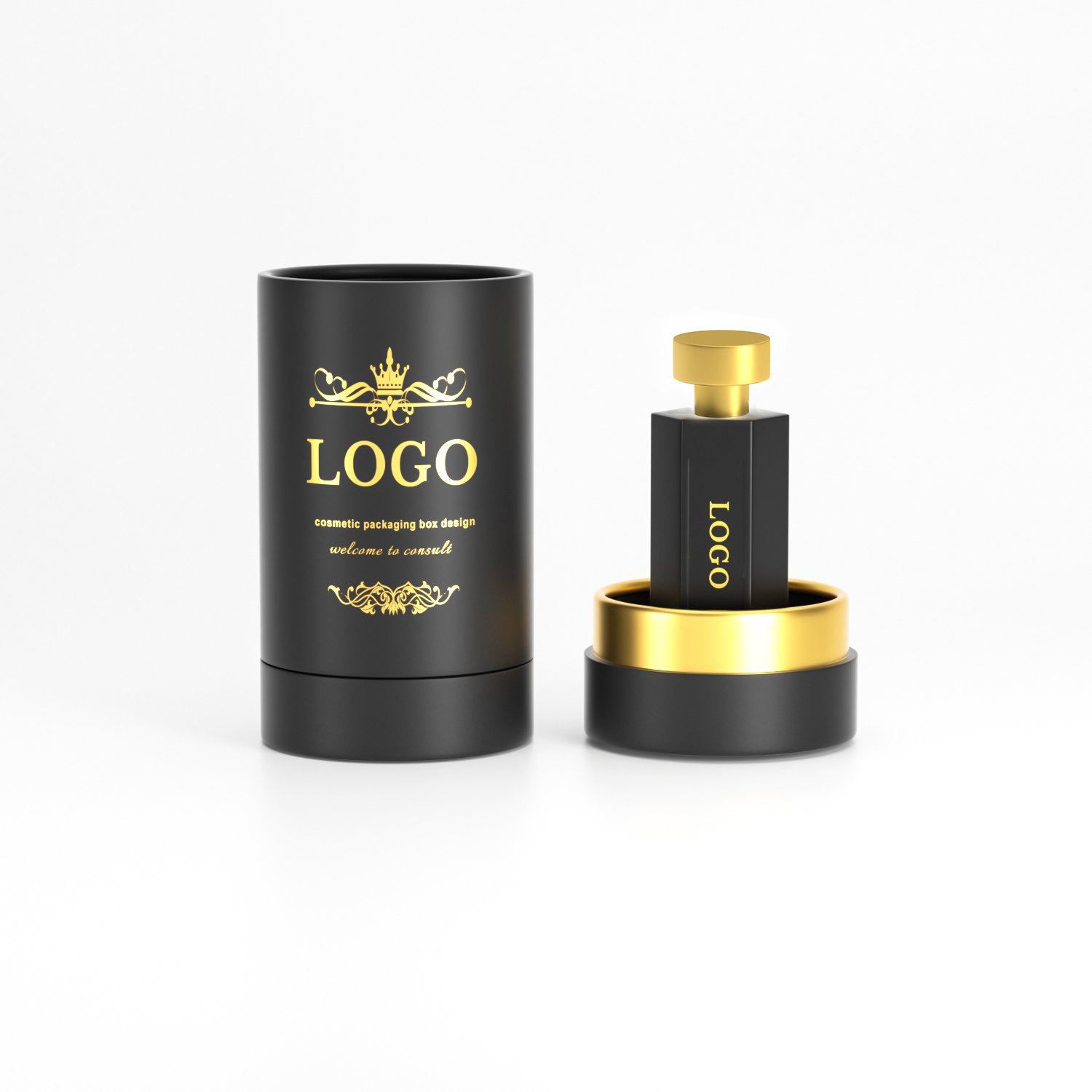 Customized unique luxury 10ml 30ml 50ml 75ml 100ml glass refillable parfum bottle packaging empty perfume oil bottles with box