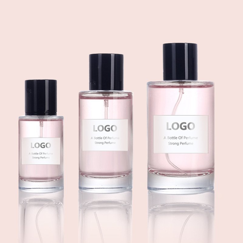 Manufacturers wholesale Aromatherapy bottle Square round 50ml 100ml perfume glass bottle