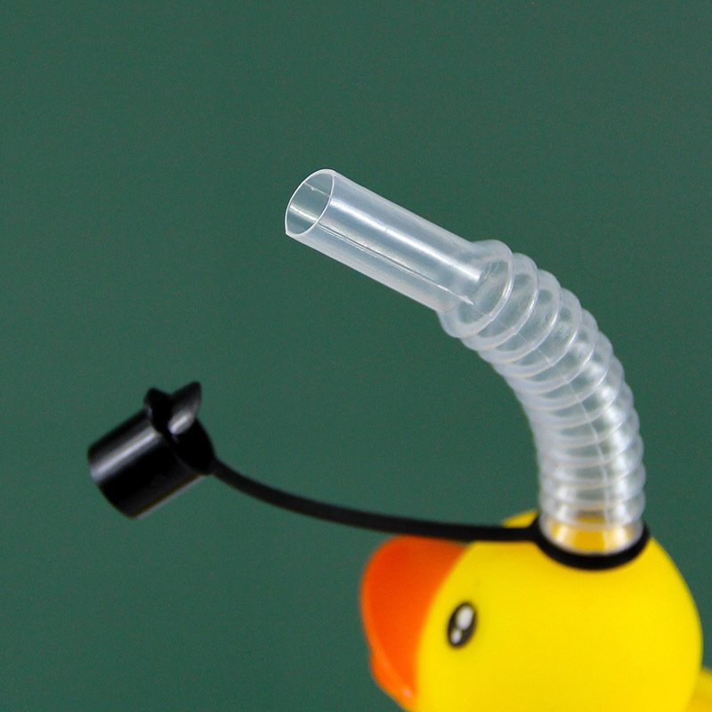Wholesale Good Quality 500ml Yard Cups Plastic Shaped Cartoon Yellow Duck Colorful Long Neck Glass Bottle