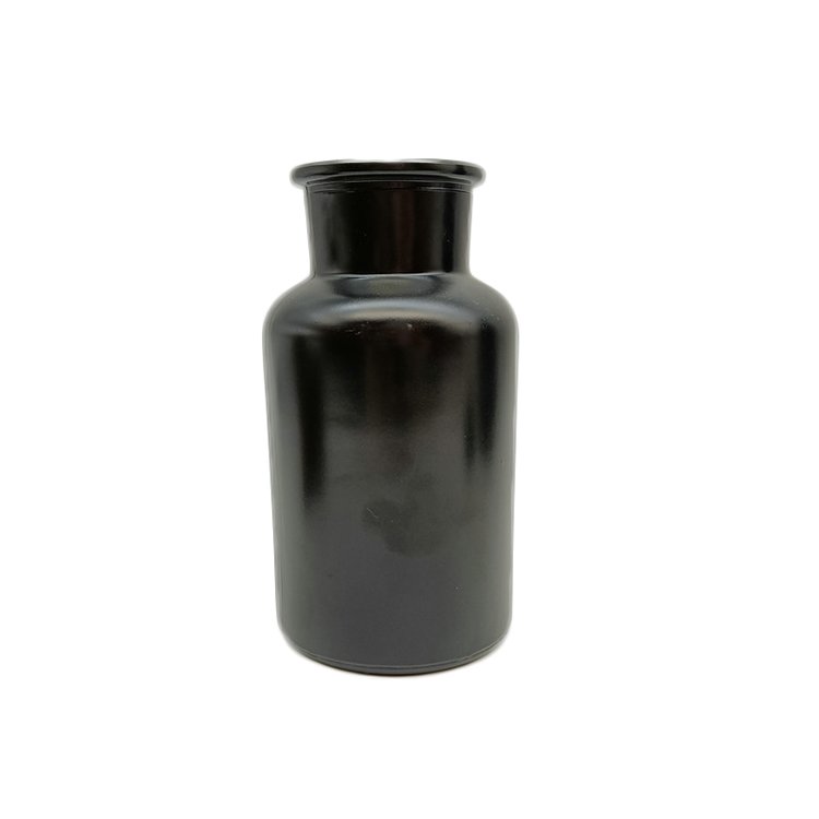 250 ml 1000 ml black color reagent bottle wide mouth with glass lid