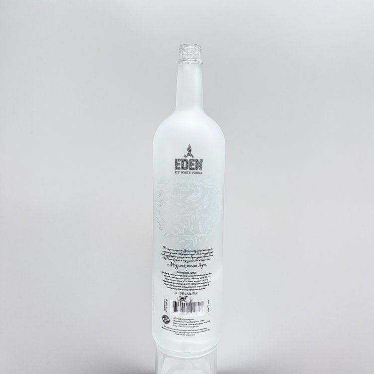 1000ML Frosted Frosting Matte Color Spirits Vodka Whiskey Tequila Frosted glass bottles