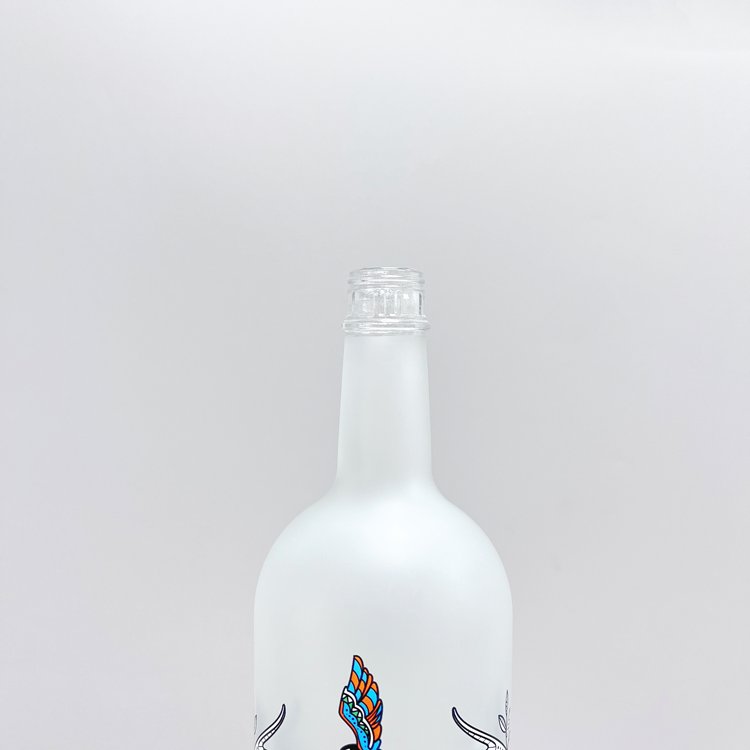 1000ML Frosted Frosting Matte Color Spirits Vodka Whiskey Tequila Frosted glass bottles