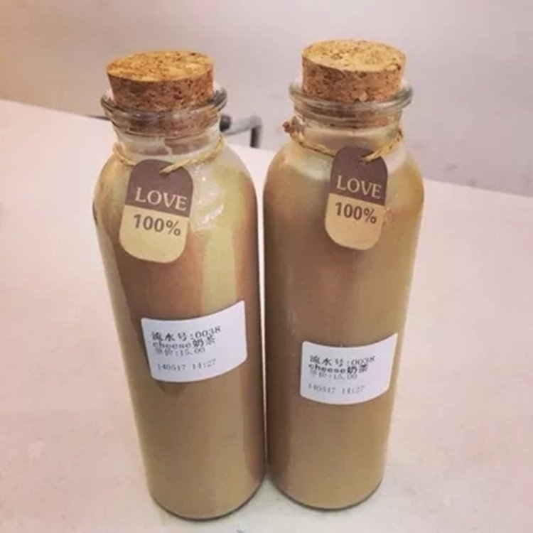 Wholesale Popular 350ml Mini Glass Jar Bottle Juice Milk Tea Glass Bottle Clear transparent Glass Bottle