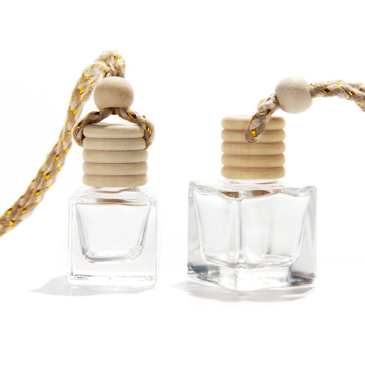 3ml 5ml 8ml 10ml Square Refillable Diffuser Empty Hanging Car Perfume Bottle