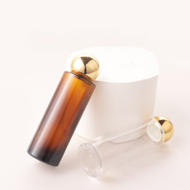 Luxury Cosmetic Packaging 60ml Moisturizer Skin Care Toner Glass Bottle Smoothing Whitening Toner Bottle With Lid