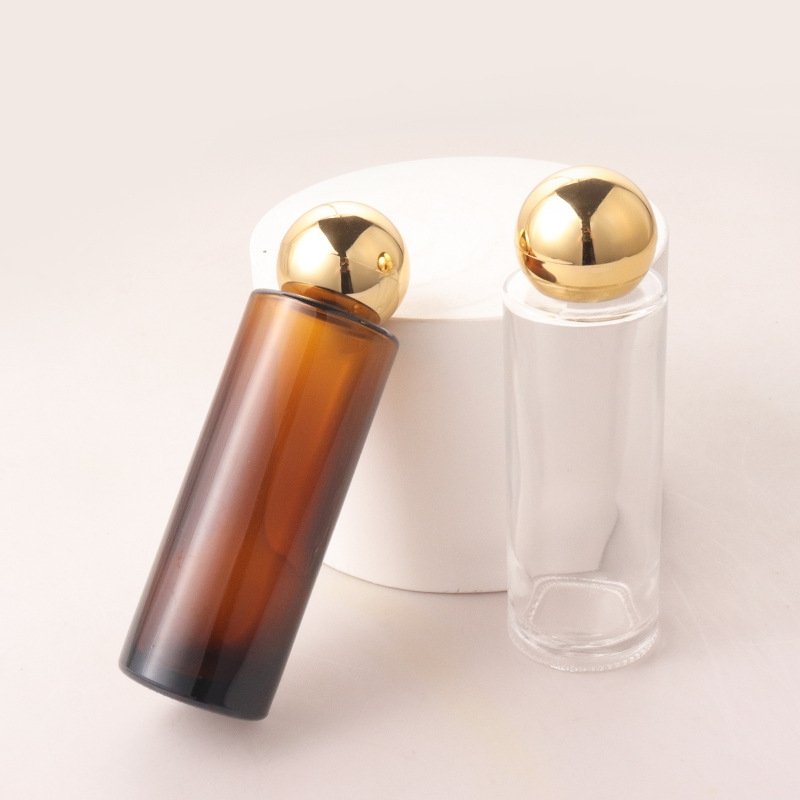 Luxury Cosmetic Packaging 60ml Moisturizer Skin Care Toner Glass Bottle Smoothing Whitening Toner Bottle With Lid