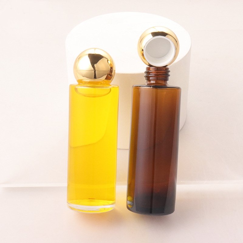 Luxury Cosmetic Packaging 60ml Moisturizer Skin Care Toner Glass Bottle Smoothing Whitening Toner Bottle With Lid