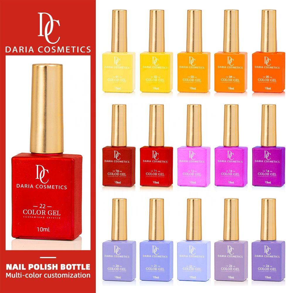 Custom Logo One Bottle One Color Nail Polish Glass Bottle 10Ml 12Ml Empty Gel Polish Bottle