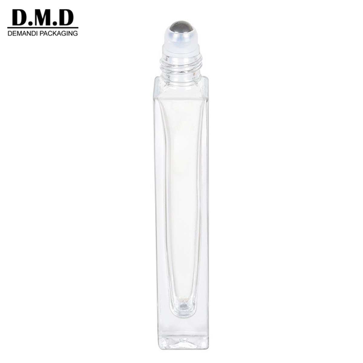 Empty 3ml 5ml 15ml 10 ml 20ml 30ml 1 oz clear transparency square glass roll on bottles with lid