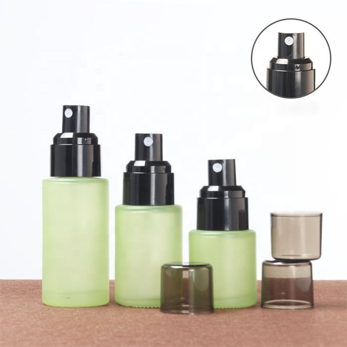 Cosmetic Glass Bottles And Jars Pump Bottle For Lotion Serum Cream Full Set 100ml 120ml 40ml 80ml Skincare Packaging