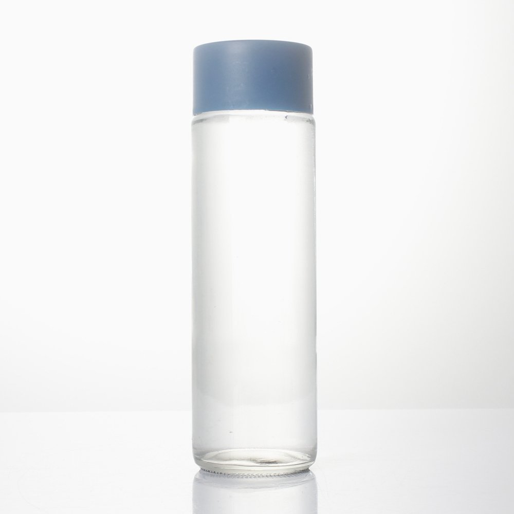 200ml 375ml 500ml 750ml 1000ml customized frosted voss water glass bottle with plastic screw cap