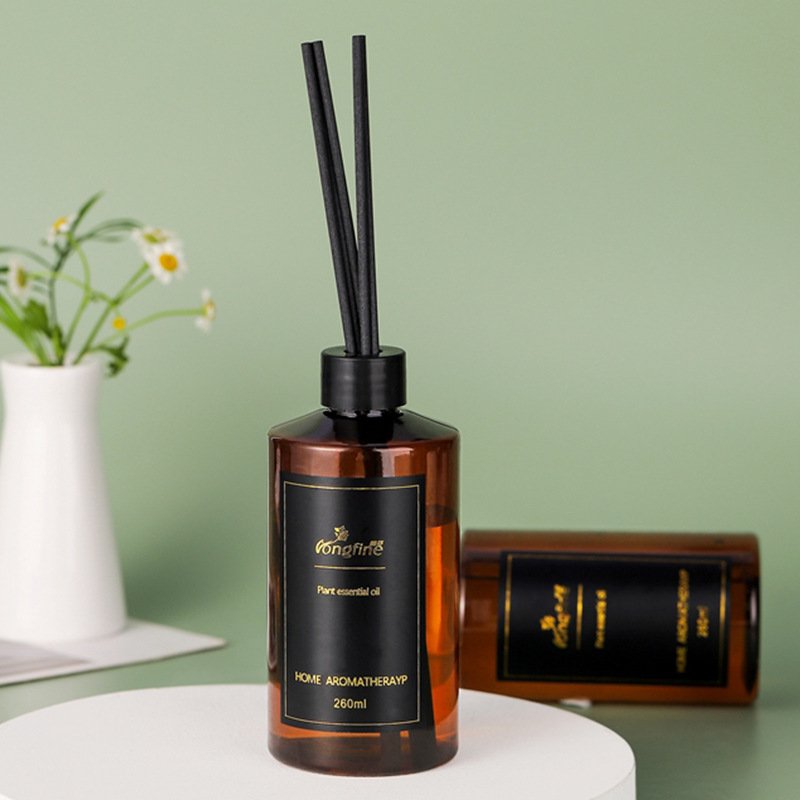 Home Decor Large Perfume Fragrance Natural Oil Essential Diffuser In Glass Bottle Reed Diffuser With Aroma Flower Stick