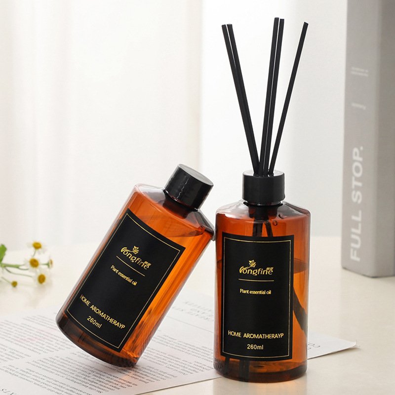 Home Decor Large Perfume Fragrance Natural Oil Essential Diffuser In Glass Bottle Reed Diffuser With Aroma Flower Stick