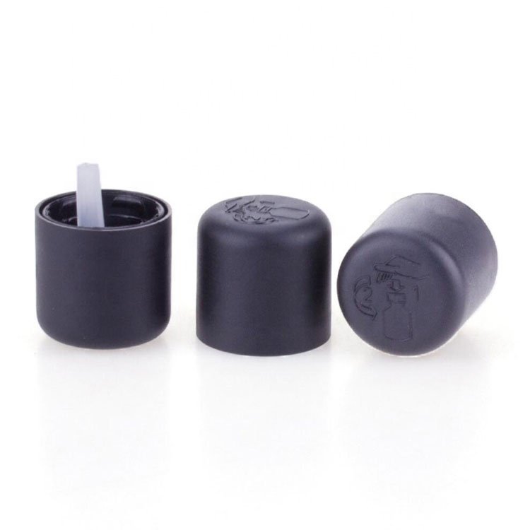high quality 10ml glass essential oil bottle amber glass bottle with black child- -proof safety cap