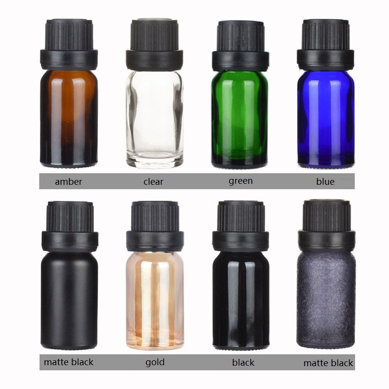 Wholesale 5ml 10ml 15ml 20ml 30ml 50ml 100ml 200ml amber clear green blue dropper glass bottle for essential oil