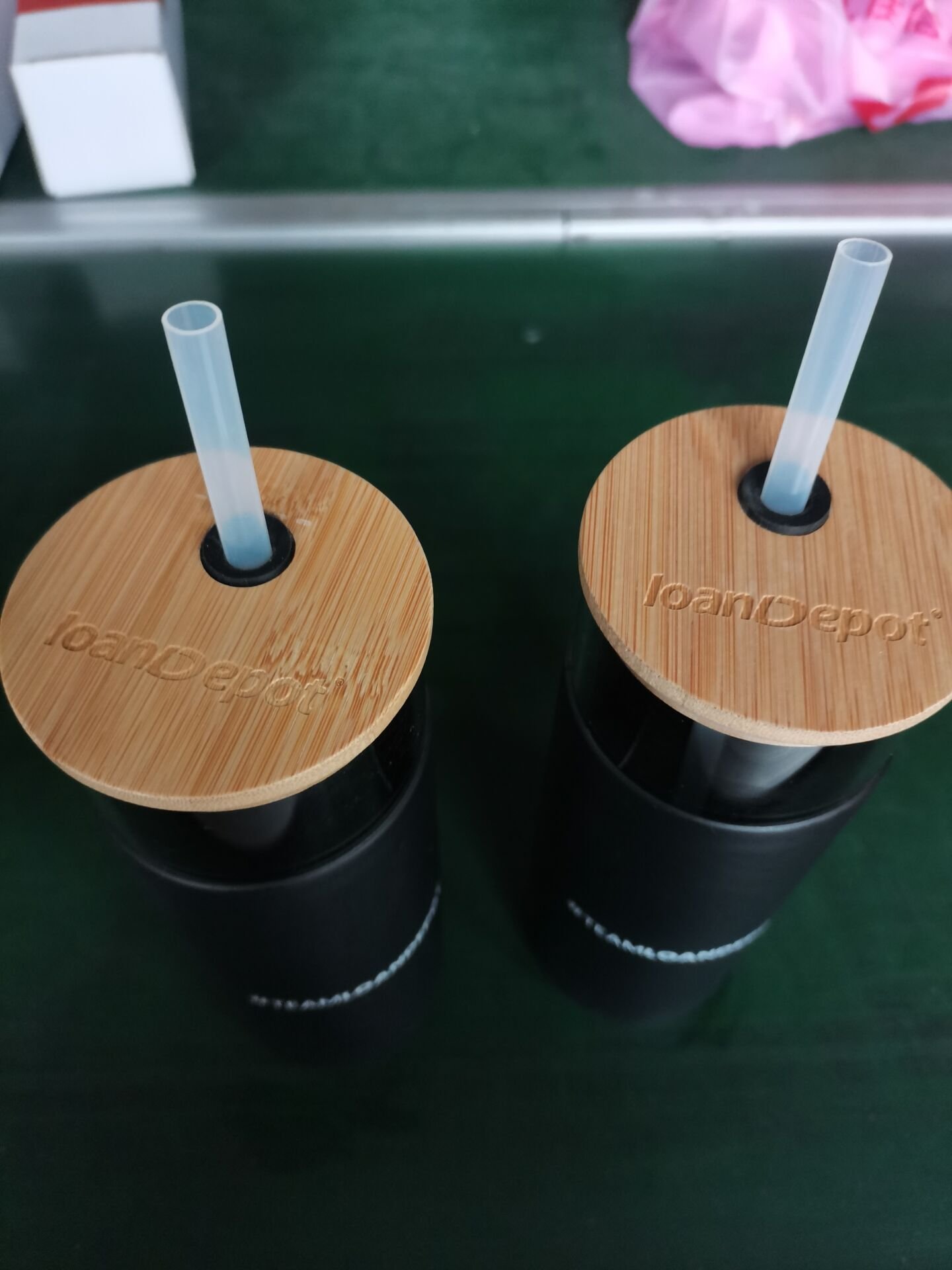 20oz Water Bottle Glass Tumbler Straw Wide Mouth Smoothie Cups Silicone Protective Sleeve Adult Drinkware Bamboo Lids Direct