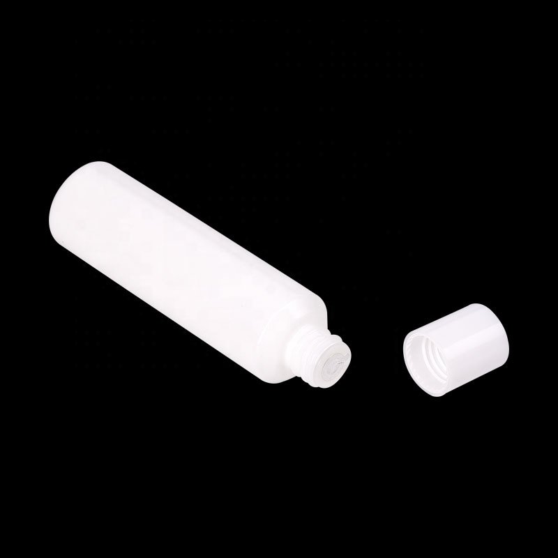 Inclined shoulder opal glass bottles 30 ml 50 ml 100 ml 120 ml white cosmetic bottle and 50 gram opaque white glass cream jar