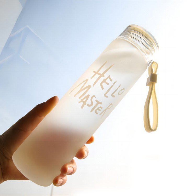Wholesale 400ml new single-layer colored glass bottles advertising promotional gift plastic bottles
