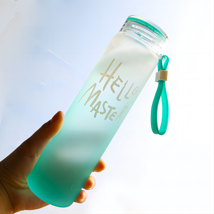 Wholesale 400ml new single-layer colored glass bottles advertising promotional gift plastic bottles