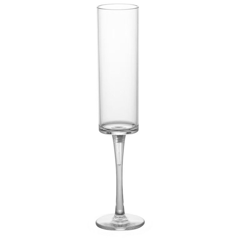 Factory direct sales 180ml transparent PS plastic champagne glass acrylic plastic wine glass