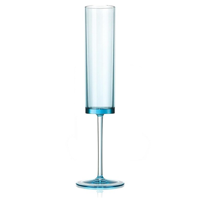 Factory direct sales 180ml transparent PS plastic champagne glass acrylic plastic wine glass
