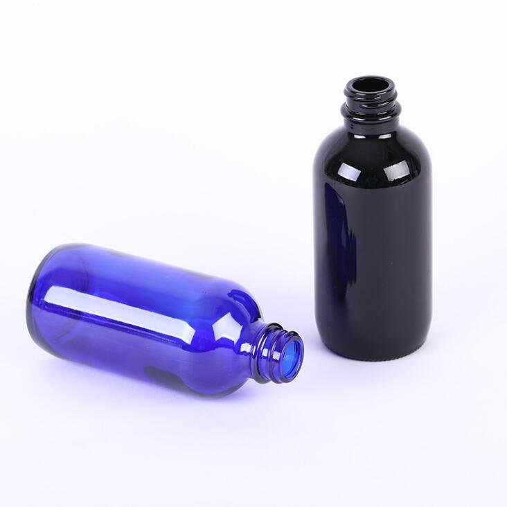 0.5OZ 1OZ 2OZ 4OZ 8OZ 16OZ 32OZ clear blue amber boston round glass bottle
