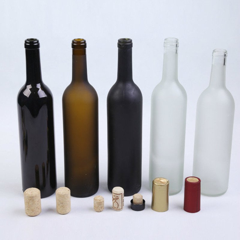 Free Sample 187ml 375ml 750ml 1500ml Burgundy Red Wine Bottle Dark Green Empty Luxury Champagne Wine Glass Bottles