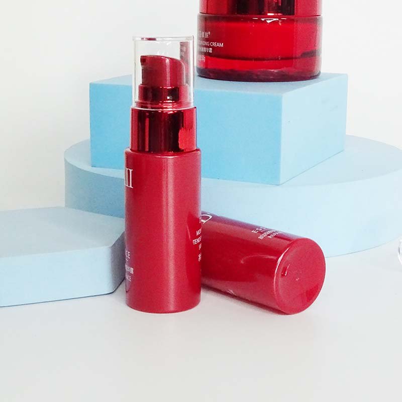 Luxury Skincare Packaging Empty Round 30ml 50ml 100ml Cream Cosmetic Glass Jar Toner Lotion Pump body oil Dropper Glass Bottle