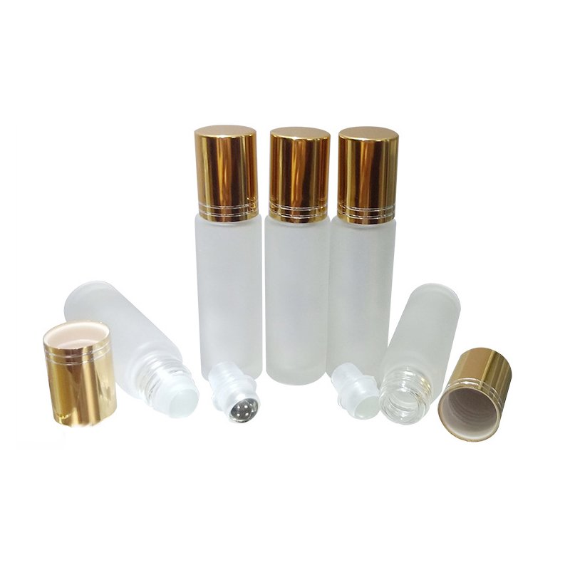 China manufacturer 5ml 10ml 15ml 20ml amber clear blue logo customized essential oil perfume glass roll on bottles roller bottle