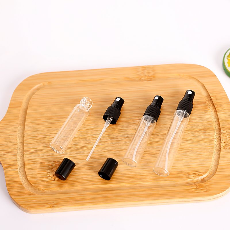 Factory Custom Clear Glass Bottle Try Out Small Sample Bottle Perfume Glass Spray Bottle