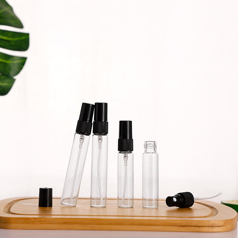 Factory Custom Clear Glass Bottle Try Out Small Sample Bottle Perfume Glass Spray Bottle