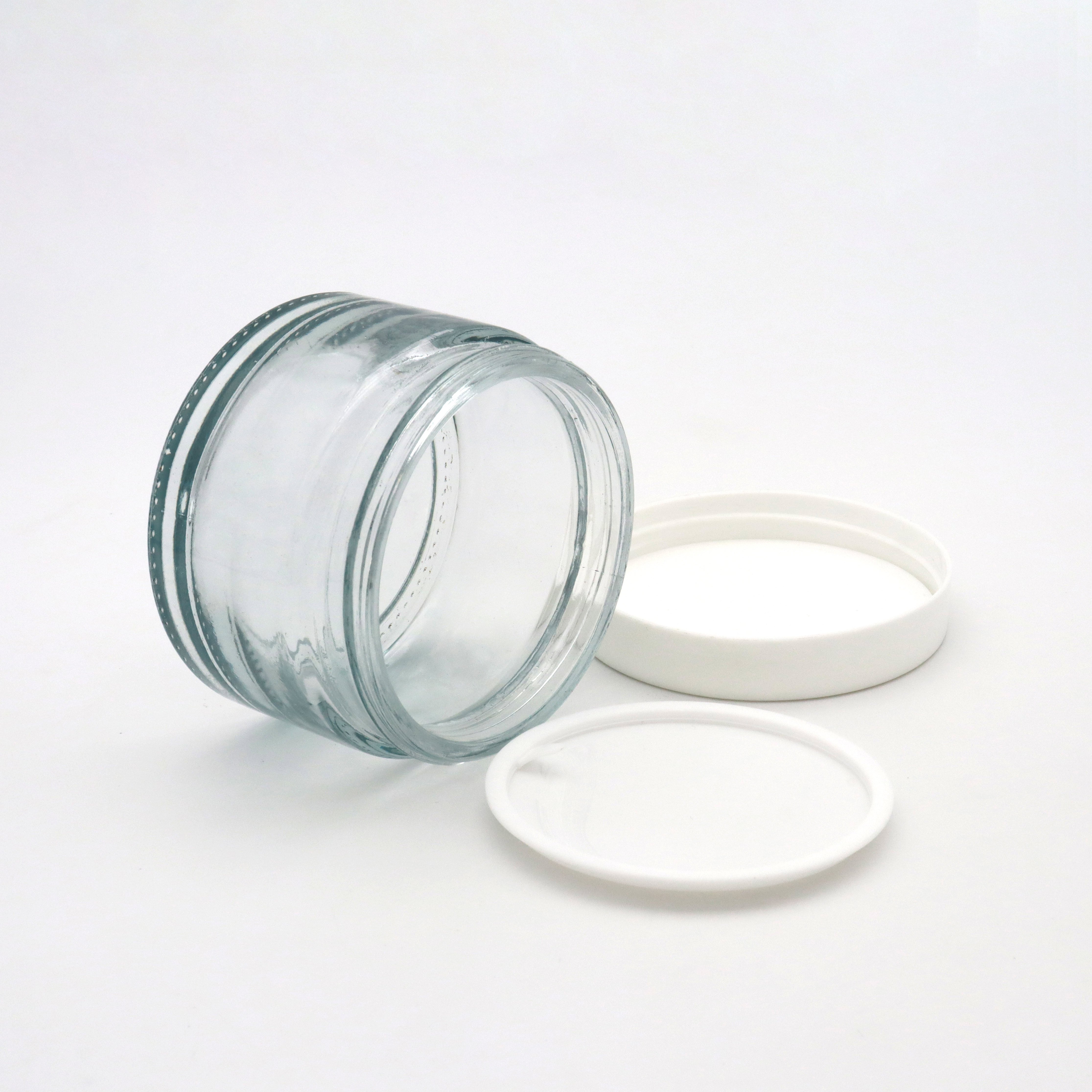 High Quality Cosmetic Packaging 200g cream jar Brown Glass Eye Cream Bottle PerfumeBottle glass jars with lids