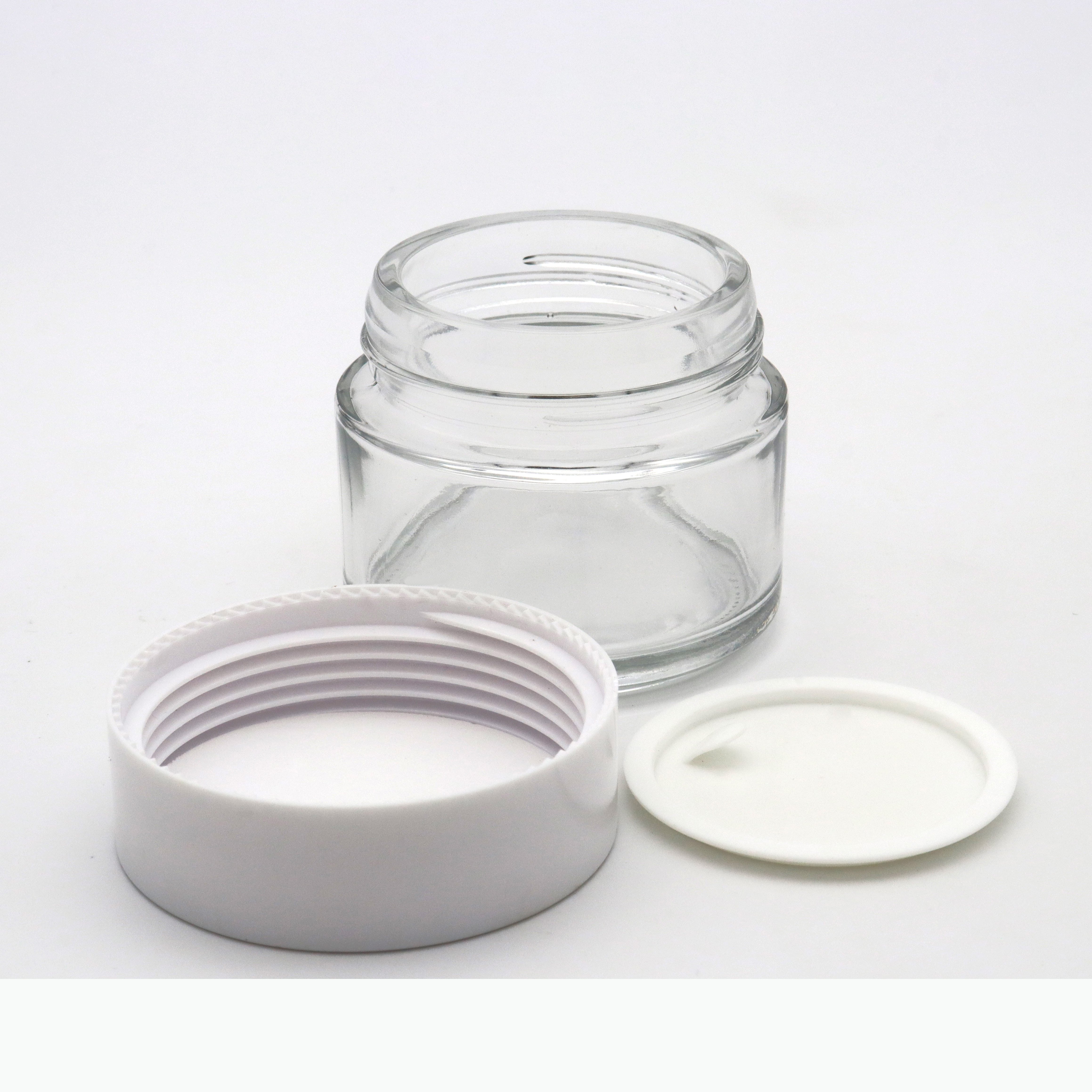 High Quality Cosmetic Packaging 200g cream jar Brown Glass Eye Cream Bottle PerfumeBottle glass jars with lids