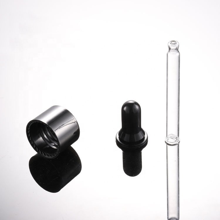 Inclined shoulder glass bottle 30 ml glass dropper bottle 1 oz amber blue green clear glass bottle with dropper pipette