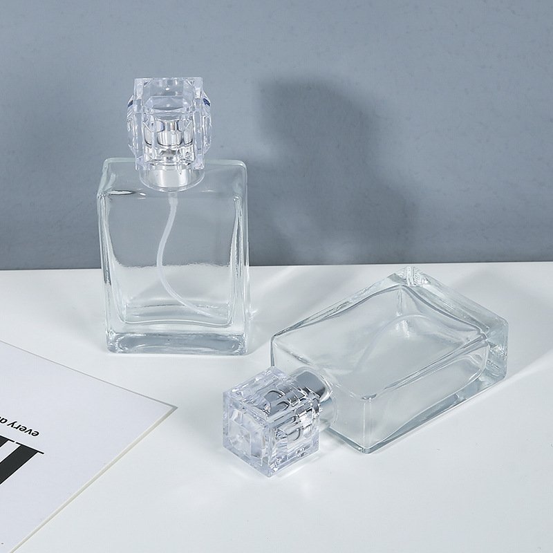 Classic personalized square glass perfume bottle empty 30ML