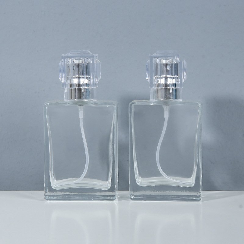 Classic personalized square glass perfume bottle empty 30ML