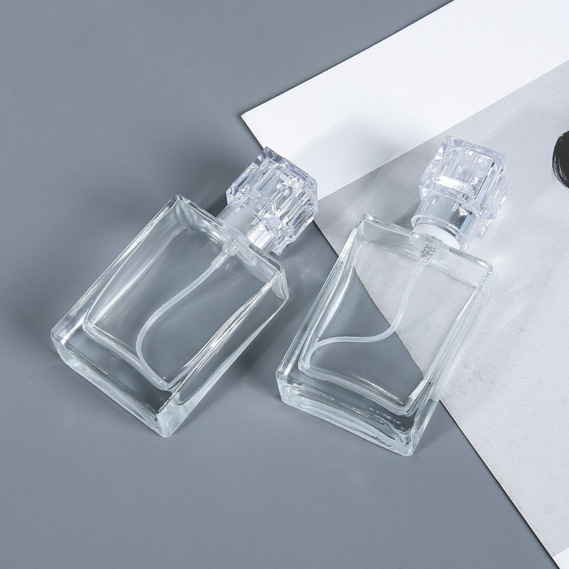 Classic personalized square glass perfume bottle empty 30ML