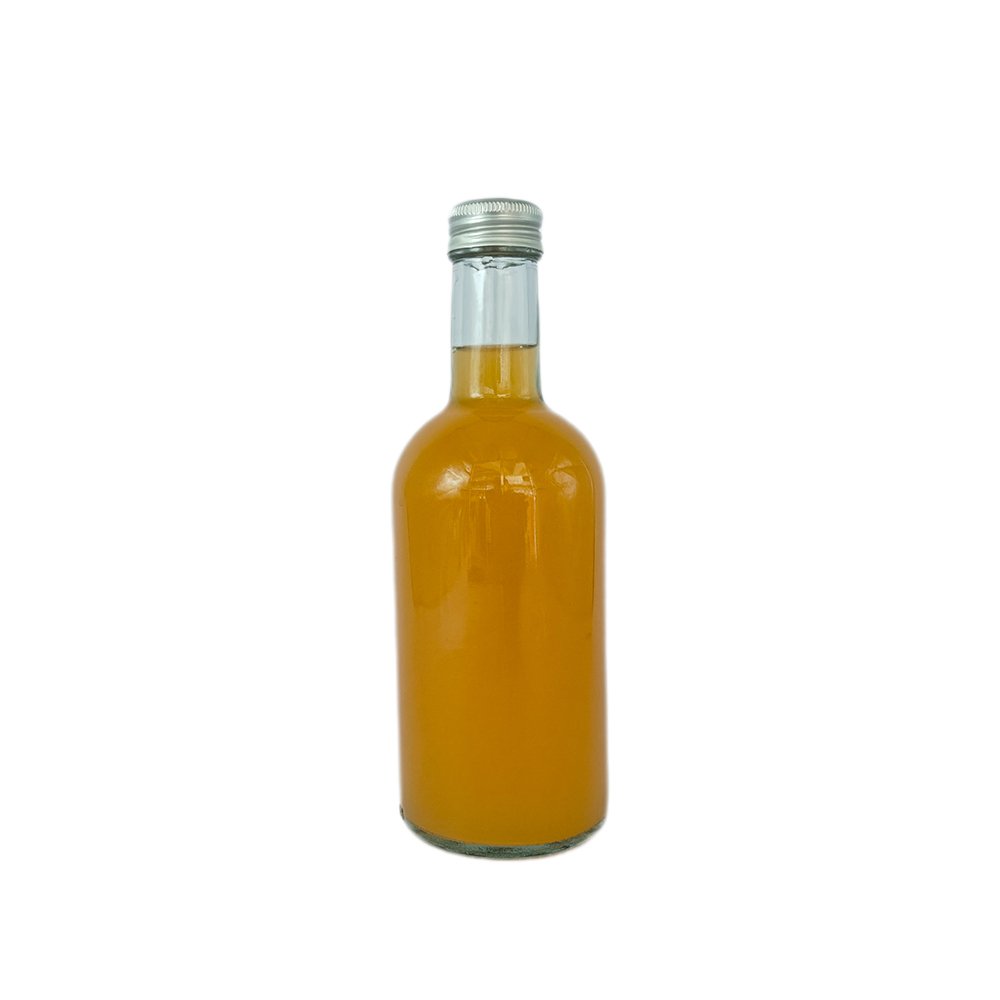 Clear Glass Cold Brew Drinking Bottle Fruit Juice Tea Beverage Glass Bottle Manufacturer