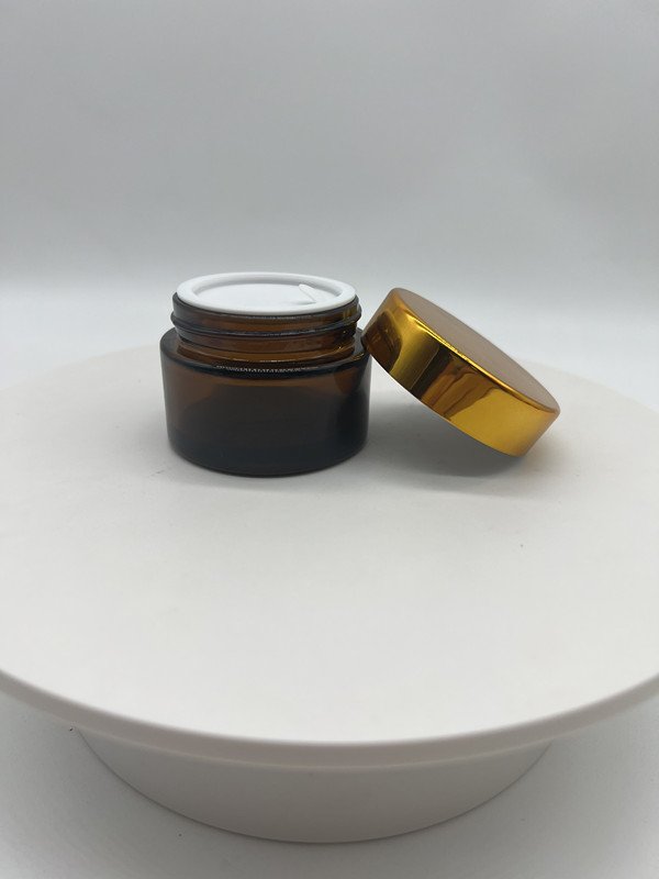 hot sale empty luxury 30ml 50ml 100ml 1oz 1.5oz 2oz 2.5oz 3oz cream jar plastic aluminum lids glass bottle