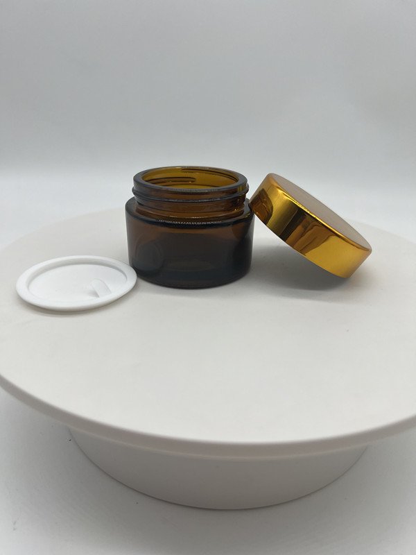 hot sale empty luxury 30ml 50ml 100ml 1oz 1.5oz 2oz 2.5oz 3oz cream jar plastic aluminum lids glass bottle