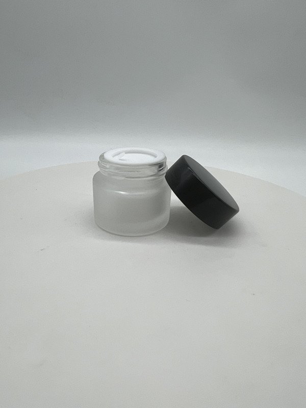 hot sale empty luxury 30ml 50ml 100ml 1oz 1.5oz 2oz 2.5oz 3oz cream jar plastic aluminum lids glass bottle