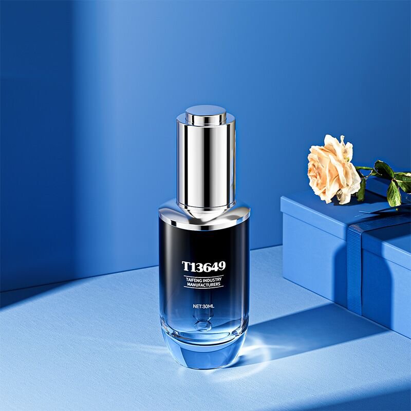 Press button dropper glass bottle for glass bottles dropper with 30ml serum bottle