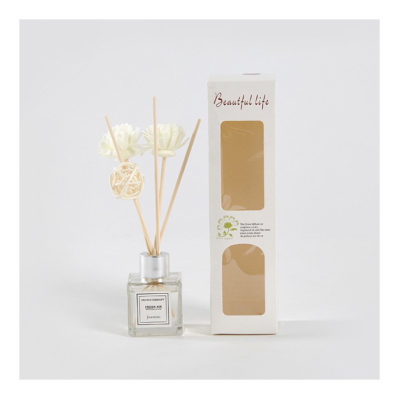 White Glass Bottle Reed diffuser Home Room Scent Aroma Fragrance Reed diffuser