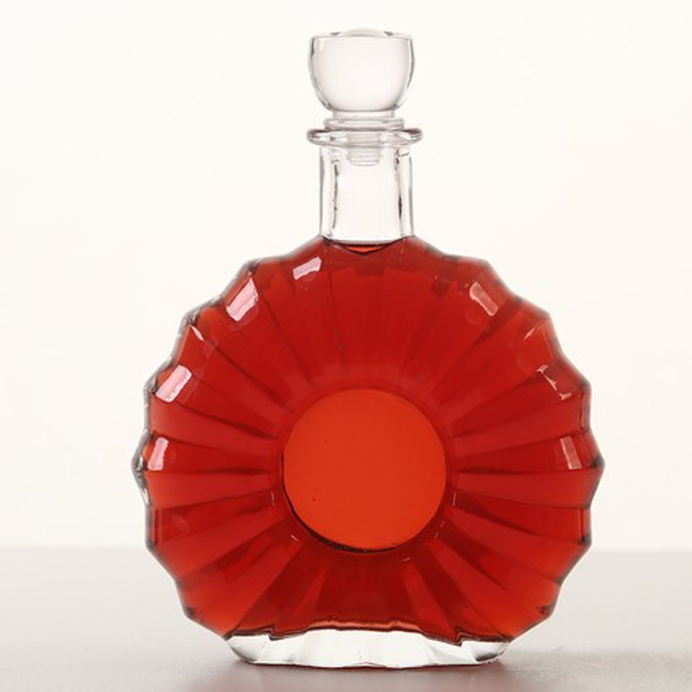 New Design Transparent Empty Alcohol Whiskey Glass Bottles 375ml 500ml 750ml Luxury Patron Tequila Bottle